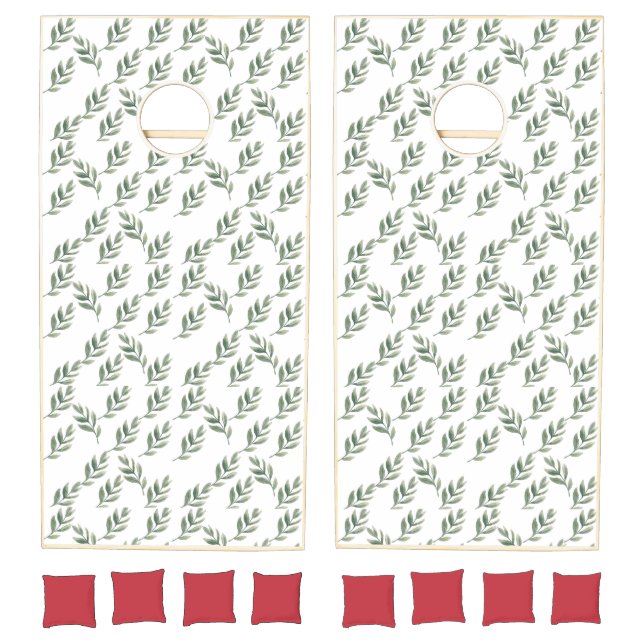 snowy ☃ leaves  cornhole set (Set)