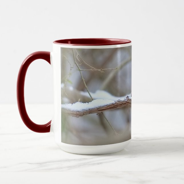 Snowy_Male_Cardinal_v1 Mug (Left)