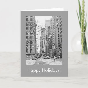 Snowy Manhattan Holiday Card