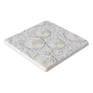 Snowy Marble Trivet