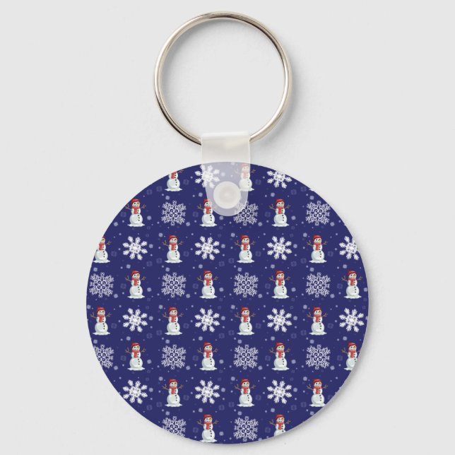 Snowy Men Keychain (Front)