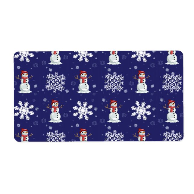 Snowy Men Label (Front)