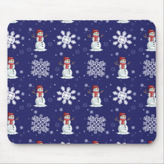 Snowy Men Mouse Pad
