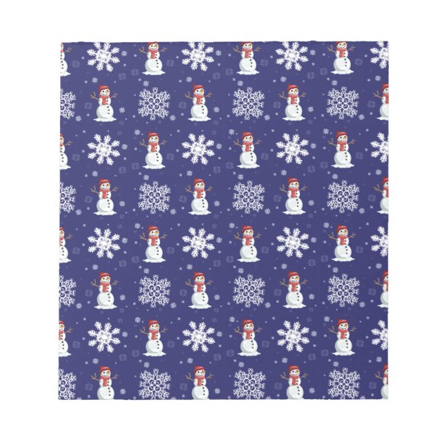 Snowy Men Notepad (Front)