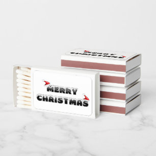SNOWY MERRY CHRISTMAS  MATCHBOXES
