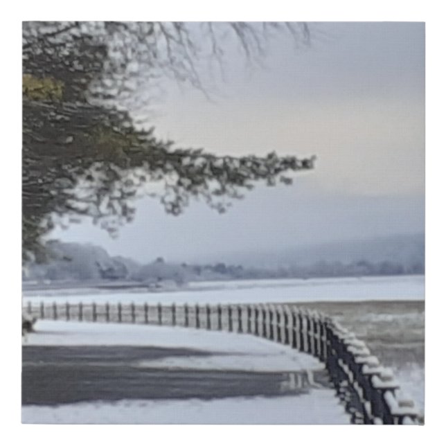 Snowy Morning Faux Canvas Art (Front)