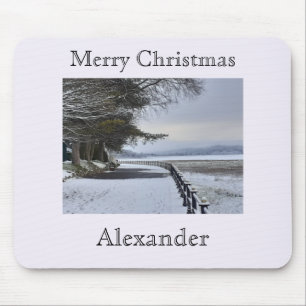 Snowy Morning Mouse Pad