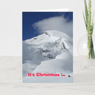 Snowy mountain card