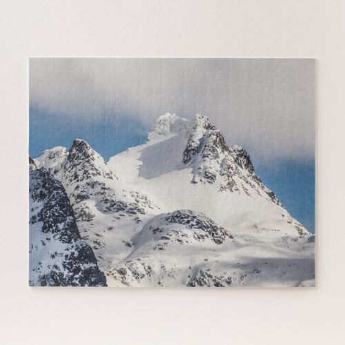 Snowy Mountain Landscape Photo Jigsaw Puzzle