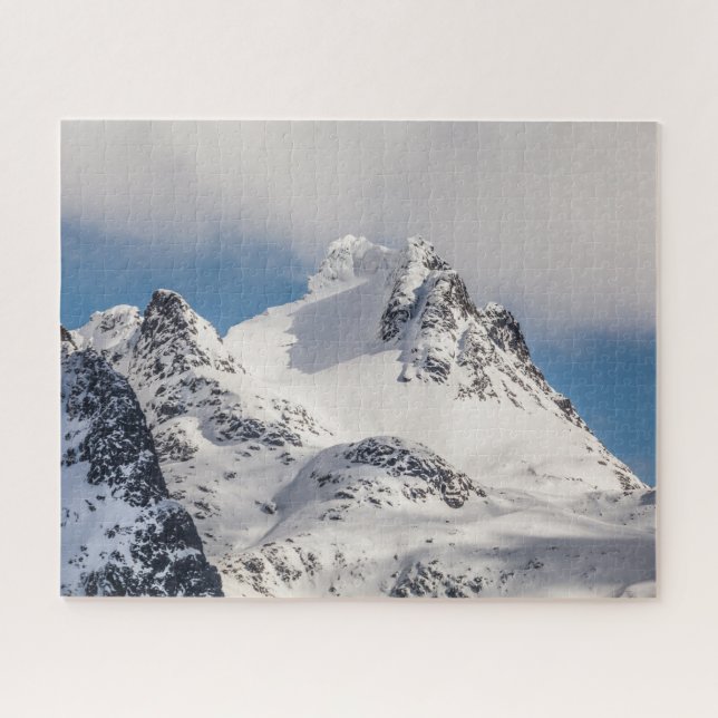 Snowy Mountain Landscape Photo Jigsaw Puzzle (Horizontal)
