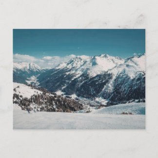 Snowy Mountain Panorama vintage Travel Postcard