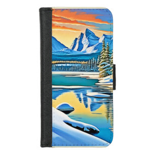 Snowy Mountain Reflection iPhone 8/7 Wallet Case