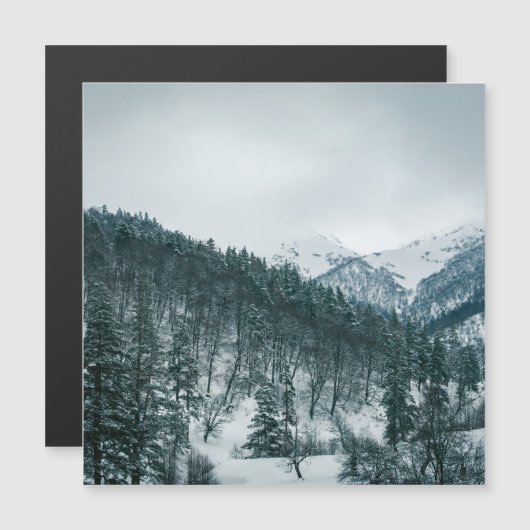 Snowy mountains in Georgia (Front/Back)