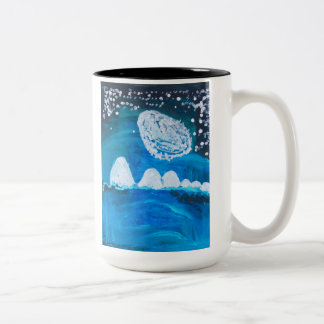 Snowy Night Two-Tone Coffee Mug