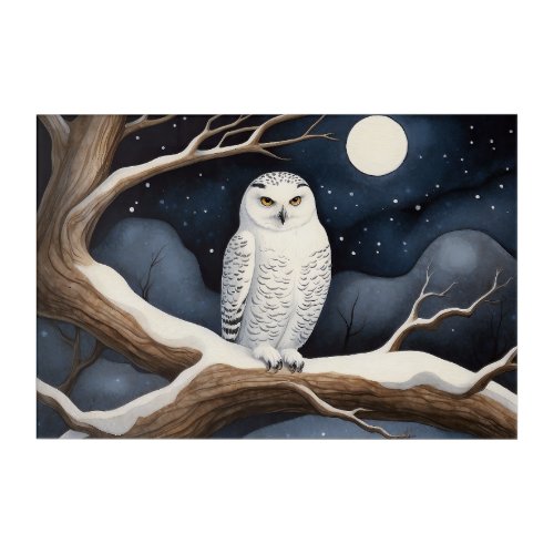 Snowy Owl Acrylic Print