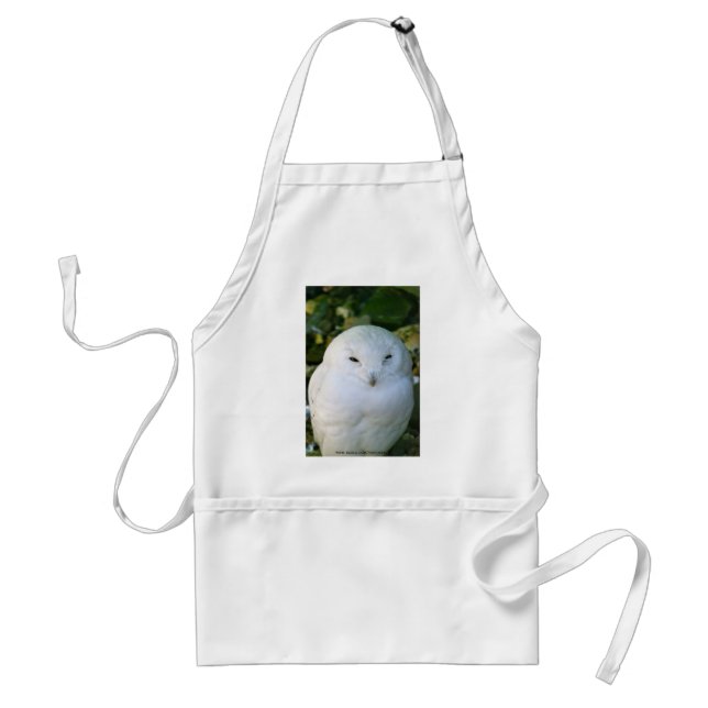 Snowy Owl Adult Apron (Front)
