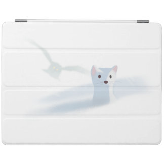 Snowy owl and a white weasel iPad smart cover