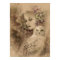 Snowy Owl and Christmas Rose Fantasy Art Poster