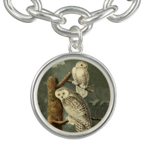Snowy Owl Audubon Bird Artwork Bracelet