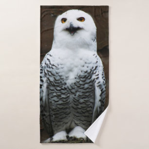 Snowy Owl btcnm Bath Towel Set
