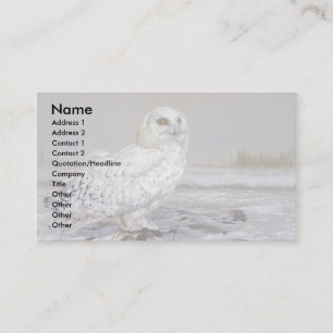 Snowy Owl Business Card
