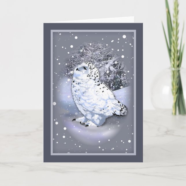 Snowy Owl Card (Front)