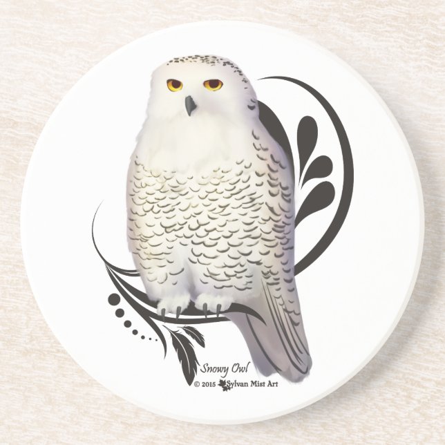 Snowy Owl Coaster (Front)