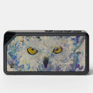 Snowy Owl Eyes Maureen Girard Bird Knowledge Bluetooth Speaker