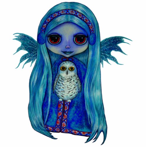 Snowy Owl Fairy Sculpture