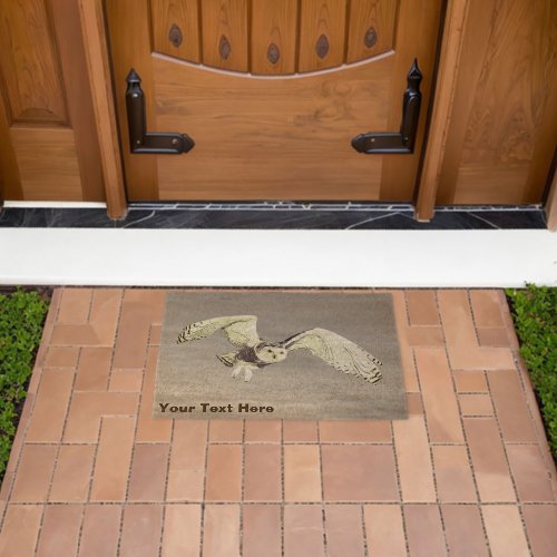 Snowy Owl Fiber Doormat