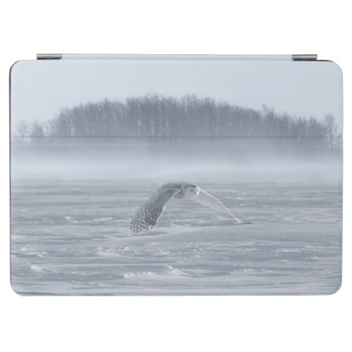 Snowy Owl Flying In Winter iPad Air Cover