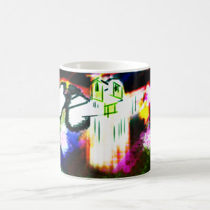 Snowy owl fun coffee mug