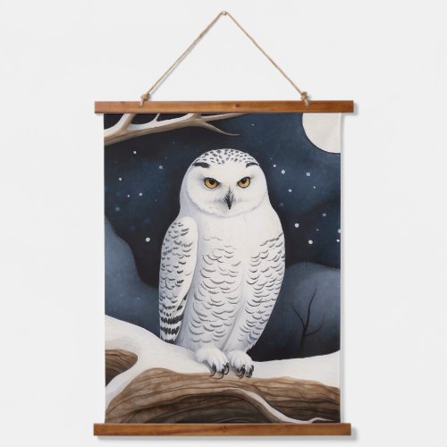 Snowy Owl Hanging Tapestry