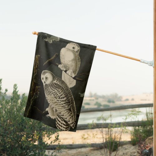 Snowy Owl John James Audubons Birds of America House Flag