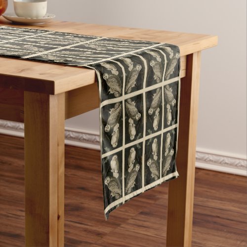 Snowy Owl John James Audubons Birds of America Medium Table Runner