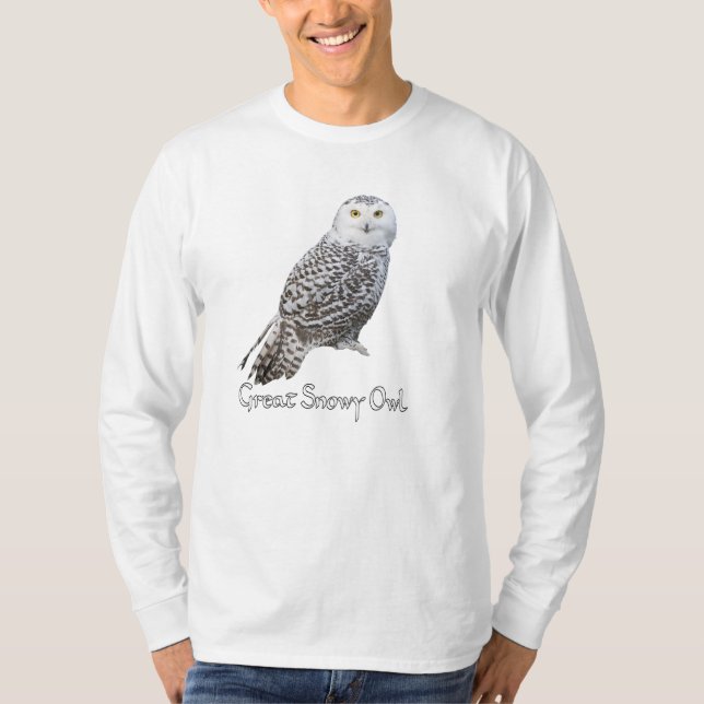 Snowy Owl  Long T-Shirt (Front)