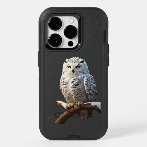 Snowy Owl Majesty T_Shirt Designs Inspired by Nat OtterBox iPhone 14 Pro Case