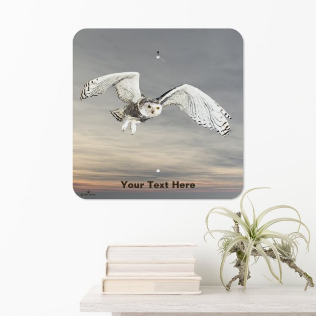 Snowy Owl  Metal Sign (In Situ(Wall))