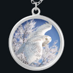 "Snowy Owl" Necklace<br><div class="desc">----- artwork by Dorian</div>