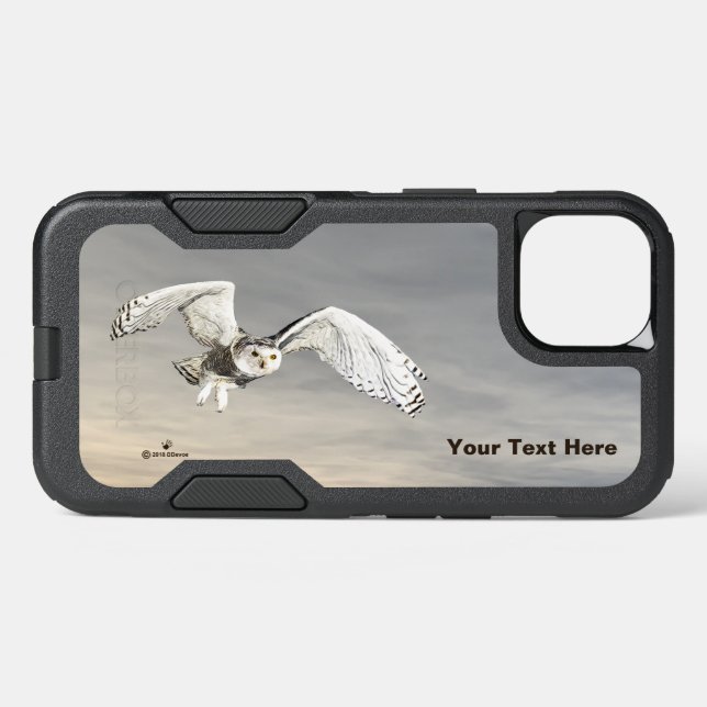 Snowy Owl Otterbox iPhone Case (Back Horizontal)