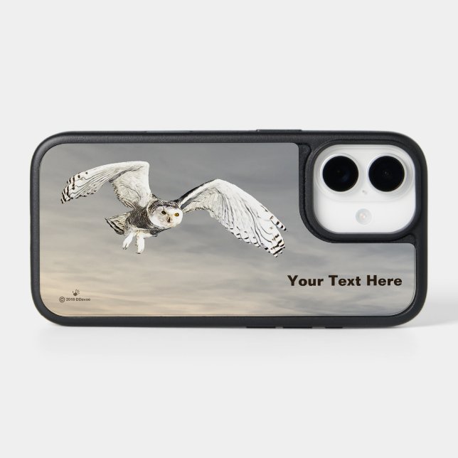 Snowy Owl Otterbox iPhone Case (Back Horizontal)