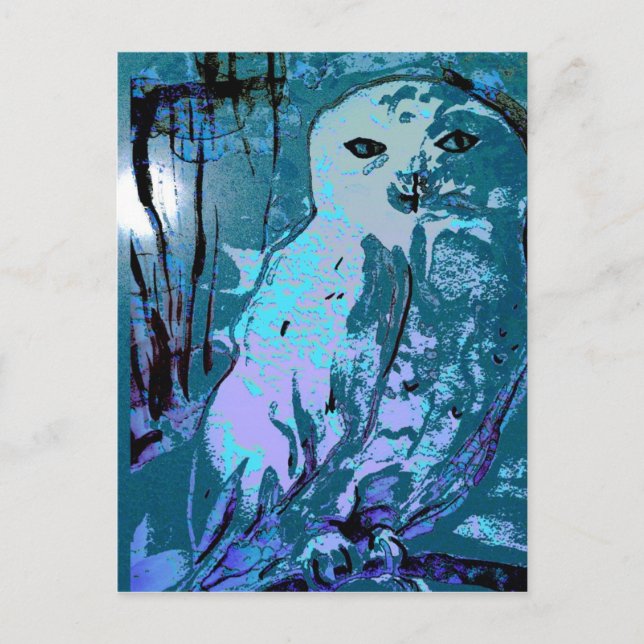 Snowy Owl postcard (Front)