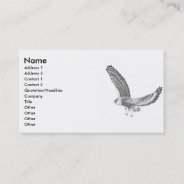 Snowy Owl Profile Card at Zazzle