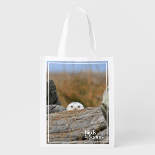 Snowy Owl Reusable Grocery Bag