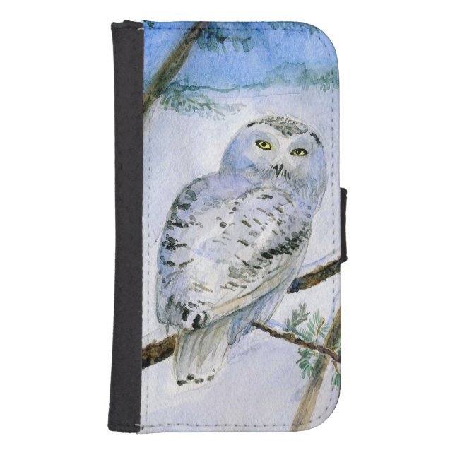 snowy owl samsung galaxy wallet case (Front)