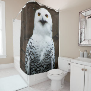 Snowy Owl sccnm Shower Curtain