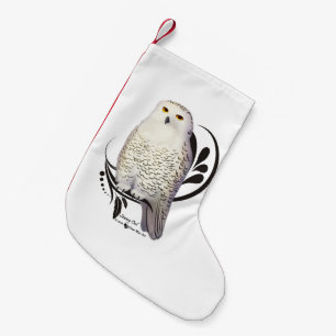 Snowy Owl Small Christmas Stocking