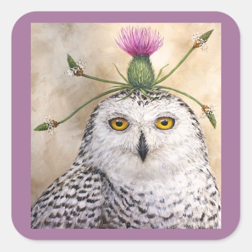 snowy owl stickers