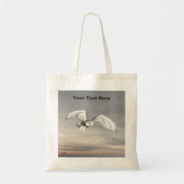 Snowy Owl Tote Bag (Front)