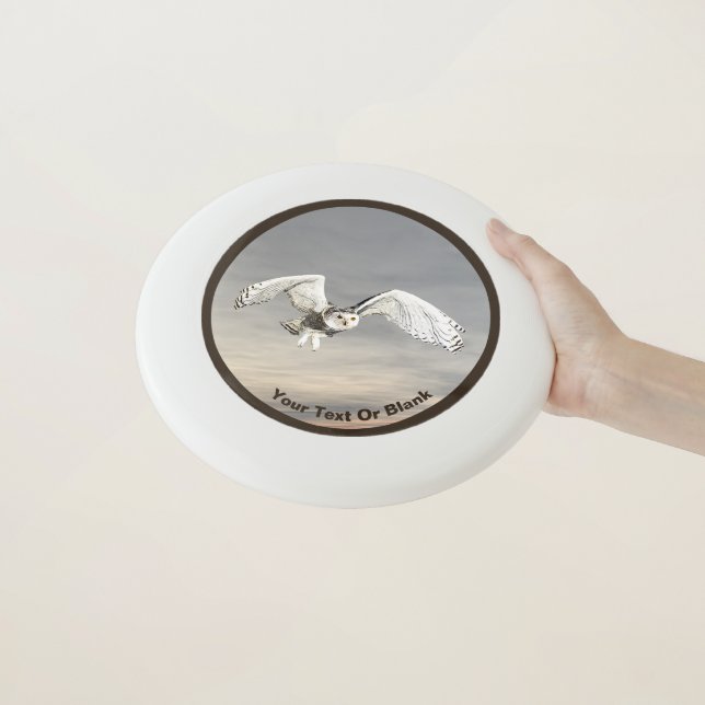 Snowy Owl Wham-O Frisbee (In Hand)